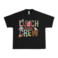 Black lunch lady crew Urban Heavy Tee - NancyCooperArtShop