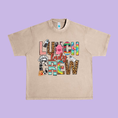Lunch Lady Crew Urban Heavy Tee Designed By Nancycooperartshop