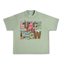 Oil Green lunch lady crew Urban Heavy Tee - NancyCooperArtShop