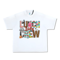 White lunch lady crew Urban Heavy Tee - NancyCooperArtShop