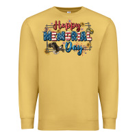 Antique Gold Happy memorial day 4th of july Premium Sweatshirt - CowGirlArtShop