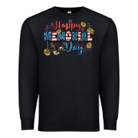 Black Happy memorial day 4th of july Premium Sweatshirt - CowGirlArtShop