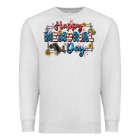 Oatmeal Heather Happy memorial day 4th of july Premium Sweatshirt - CowGirlArtShop