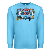 Ocean Blue Happy memorial day 4th of july Premium Sweatshirt - CowGirlArtShop