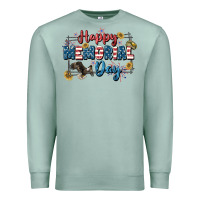 Seafoam Happy memorial day 4th of july Premium Sweatshirt - CowGirlArtShop