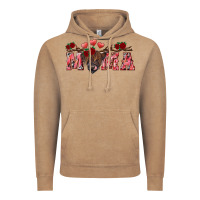 Vintage Coffee valentine's day mama black highland cow Vintage Hoodie - RanaPortraitStore