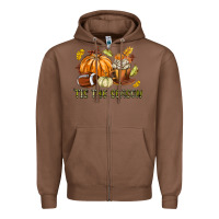 Chestnut Tis The Season Fall Zipper Hoodie - texasbilliewilder