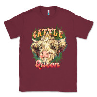 Burgundy cattle queen Classic Tee - NancyCooperArtShop