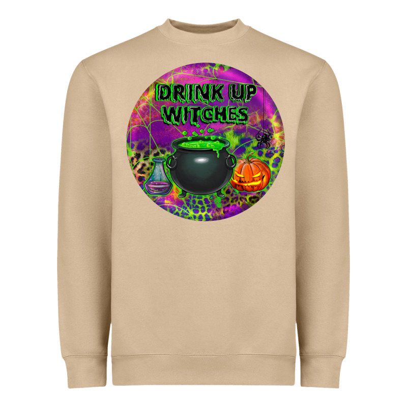 Halloween Round Earrings Heavyweight Sweatshirt by BundleAndBundleShop | Teevron