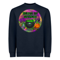 Navy halloween round earrings Heavyweight Sweatshirt - BundleAndBundleShop