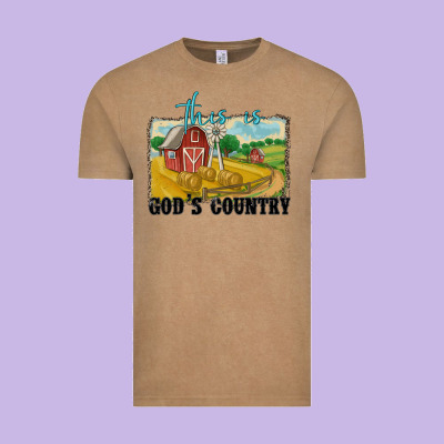 This Is God's Country Vintage Tee Designed By Maliassmallbusiness