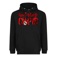Black Hey there Cupid Valentine's Day Heavyweight Hoodie - HowdyJamesFarm