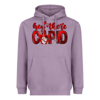 Lavender Hey there Cupid Valentine's Day Heavyweight Hoodie - HowdyJamesFarm