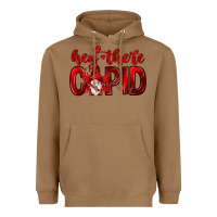 Toasted Coconut Hey there Cupid Valentine's Day Heavyweight Hoodie - HowdyJamesFarm