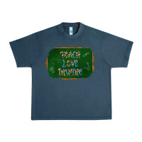 Midnight Navy teach love inspire chalkboard Urban Heavy Tee - AdoDesignShop