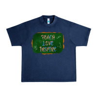 Navy teach love inspire chalkboard Urban Heavy Tee - AdoDesignShop