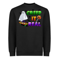 Black creep it real Heavyweight Sweatshirt - BundleAndBundleShop