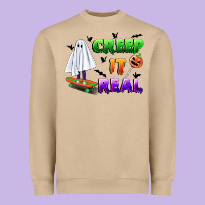 Creep It Real Heavyweight Sweatshirt Designed By Bundleandbundleshop