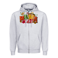 Heather Grey Mama cita Zipper Hoodie - NancyCooperArtShop