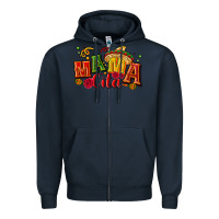 Navy Mama cita Zipper Hoodie - NancyCooperArtShop