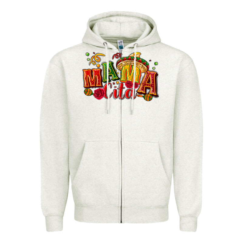 Mama Cita Zipper Hoodie by NancyCooperArtShop | Teevron