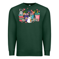 Sports Green Easter Day coffee drink Premium Sweatshirt - HowdyJamesFarm