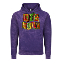 Cloud Purple one love juneteenth Vintage Hoodie - MaliasSmallBusiness