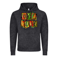 Vintage Black one love juneteenth Vintage Hoodie - MaliasSmallBusiness