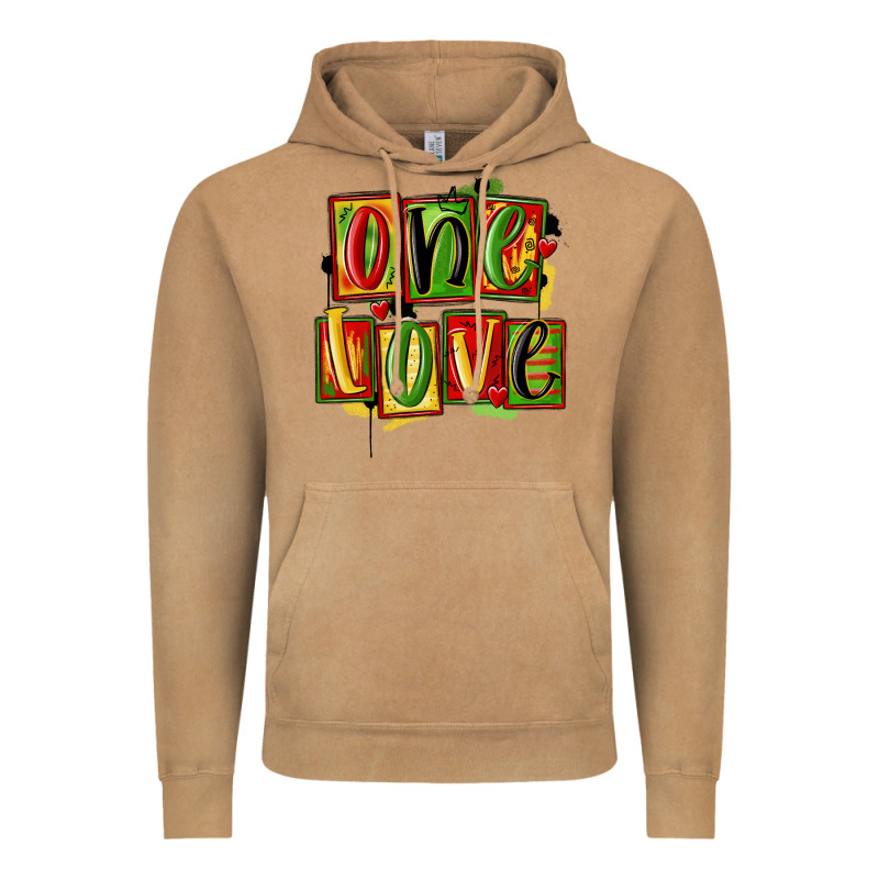 One Love Juneteenth Vintage Hoodie by MaliasSmallBusiness | Teevron