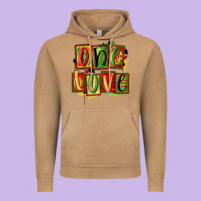 One Love Juneteenth Vintage Hoodie Designed By Maliassmallbusiness