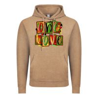 Vintage Coffee one love juneteenth Vintage Hoodie - MaliasSmallBusiness