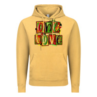 Vintage Mustard one love juneteenth Vintage Hoodie - MaliasSmallBusiness