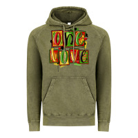 Vintage Olive one love juneteenth Vintage Hoodie - MaliasSmallBusiness