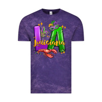 Cloud Purple louisiana mardi gras Vintage Tee - MaliasSmallBusiness