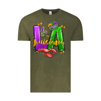 Vintage Olive louisiana mardi gras Vintage Tee - MaliasSmallBusiness