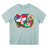 Arona western leopard  dominican republic  hearts Heavy Core Tee - AdoDesignShop