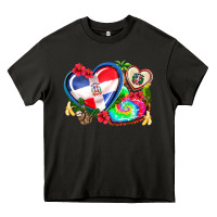 Asphalt western leopard  dominican republic  hearts Heavy Core Tee - AdoDesignShop