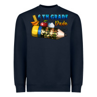 Navy 6 th grade dude Heavyweight Sweatshirt - BundleAndBundleShop