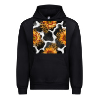 Foreset Green cowhide leopard sunflower seamless pattern Urban Hoodie - BundleAndBundleShop