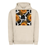 Pigment French Oak cowhide leopard sunflower seamless pattern Urban Hoodie - BundleAndBundleShop