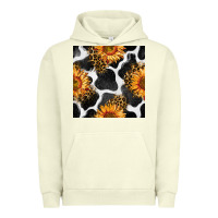 Pigment Pistachio cowhide leopard sunflower seamless pattern Urban Hoodie - BundleAndBundleShop