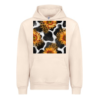 Sandshell cowhide leopard sunflower seamless pattern Urban Hoodie - BundleAndBundleShop