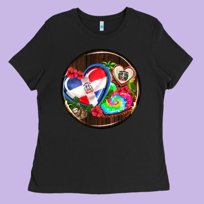 Dominican Republic Coasters Ladies Tee Designed By Adodesignshop