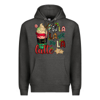 Charcoal Heather Fa la la la latte Premium Hoodie - CowGirlArtShop