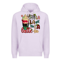 Lilac Fa la la la latte Premium Hoodie - CowGirlArtShop