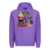 Purple Fa la la la latte Premium Hoodie - CowGirlArtShop