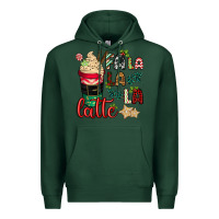 Sports Green Fa la la la latte Premium Hoodie - CowGirlArtShop
