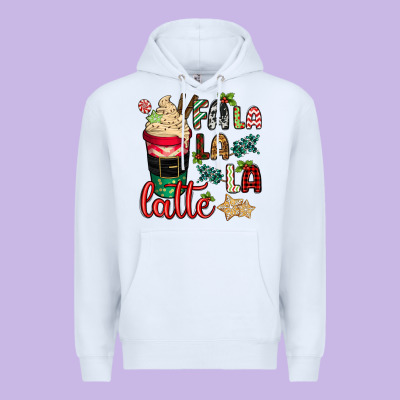 Fa La La La Latte Premium Hoodie Designed By Cowgirlartshop