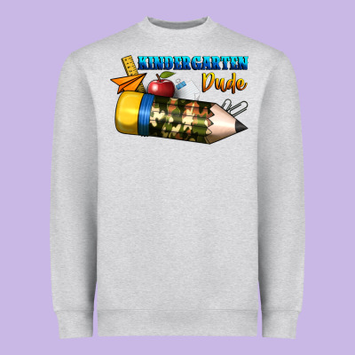 Kindergarten Dude Heavyweight Sweatshirt Designed By Bundleandbundleshop