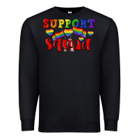 Black Support squad pride Premium Sweatshirt - CowGirlArtShop